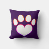 レトロポープリント(ハート) クッション (正面)