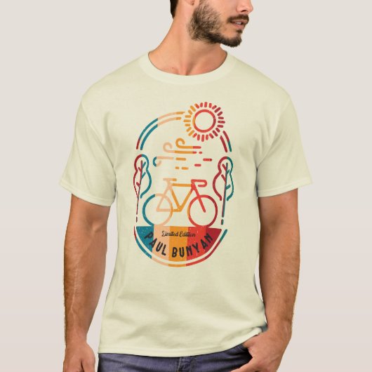 レトロポール・ブニャンバイクトレイル Tシャツ (正面)