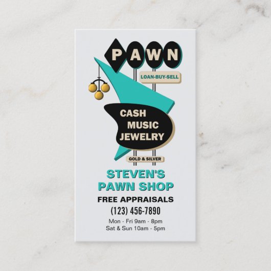 レトロポーン店 名刺 (正面)