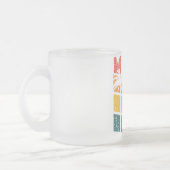 レトロマイアミフロリダビーチスーベニアパームツリー80s フロストグラスマグカップ (左)