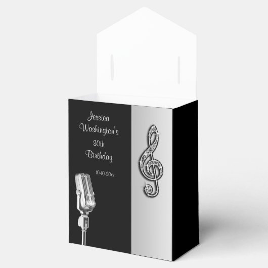 レトロマイクとトレブルのクレフト誕生日優先ボックス フェイバーボックス (オープン)