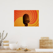 レトロマイクカスタムポスター ポスター (キッチン)