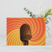 レトロマイクカスタム招待状 招待状 (スタンド正面)