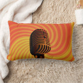 レトロマイクカスタム装飾用クッション ランバークッション (ブランケット)