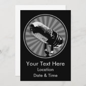 レトロマイクグラフィック 招待状 (正面/裏面)