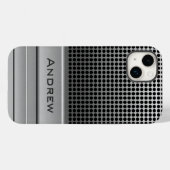レトロマイク名テンプレート Case-Mate iPhoneケース (裏面 (横))