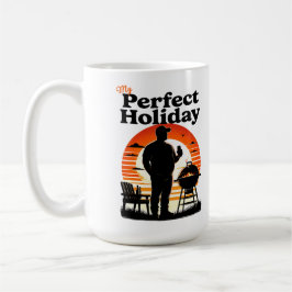 レトロマイパーフェクトホリデーダーク文字 コーヒーマグカップ