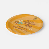 レトロマイリトルサンシャインデイジー10th誕生日 ペーパープレート (アングル)