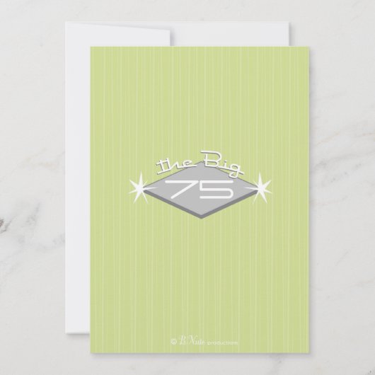 レトロマイルストーン誕生日パーティーフォト招待状 招待状 (裏面)