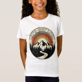 レトロマウンテンアドベンチャーアウトドア Tシャツ