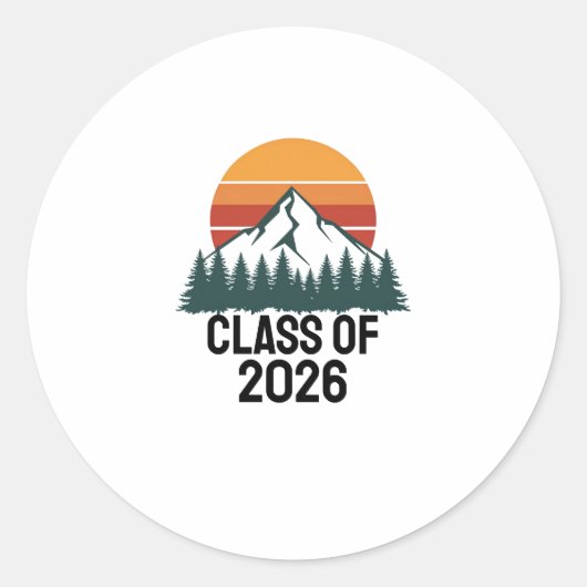 レトロマウンテンアドベンチャーピーク ラウンドシール (正面)