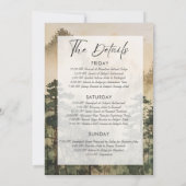 レトロマウンテンキャンプバチェロレッテ週末旅行 招待状 (裏面)