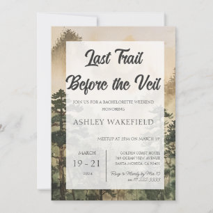 レトロマウンテンキャンプバチェロレッテ週末旅行 招待状