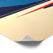 レトロマウンテンランドスケープラブ ポスター (角)