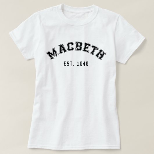 レトロマクベス Tシャツ (デザイン正面)