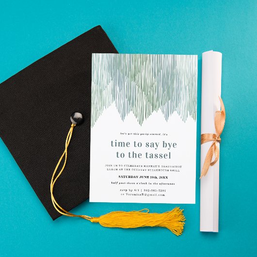 レトロマクラメフリンジ |卒業招待状 招待状