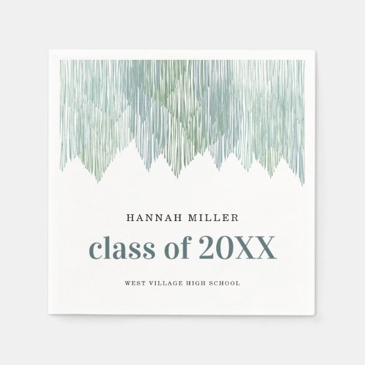 レトロマクラメフリンジ |卒業 スタンダードカクテルナプキン (正面)