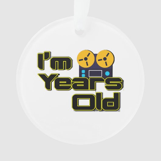 レトロマグネフォンリール型プレーヤー オーナメント (正面)