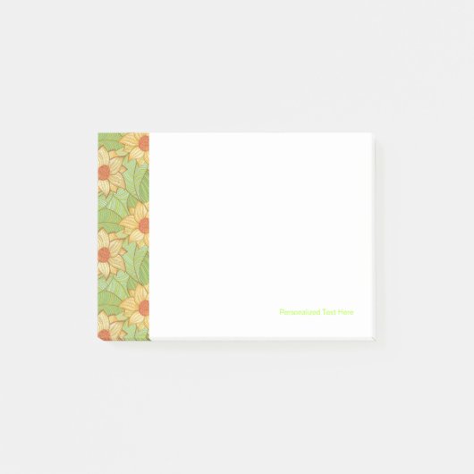 レトロマグノリアパターン ポストイット (正面)