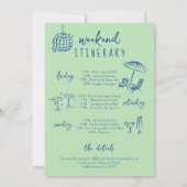 レトロマグ沿岸ビーチバチェロレッテ週末 招待状 (裏面)