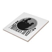 レトロマザーズデイシルエット タイル (側面)