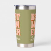 レトロマザーズ・デイ・ブルー・ピンク 保温保冷タンブラー (右面)