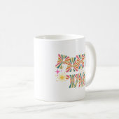 レトロマスク文字パーティー時間花火 コーヒーマグカップ (正面右)