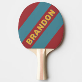 レトロマスタードはっきりしたシストライプーの名前 卓球ラケット