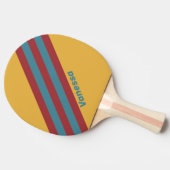 レトロマスタードストライプ種子の名前 卓球ラケット (横)