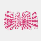 レトロマゼンタクイーンオブハート誕生日パーティー フェイバーボックス (折り畳みなし)