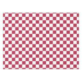 レトロマゼンダ市松模様にホワイトパターン食卓 テーブルクロス (正面(横))