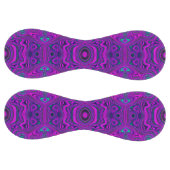 レトロマゼントリップ（幻覚体験）のようなタおよびブラック抽象芸術パターン ソフトボール (パネル)