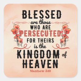 レトロマタイ5:10ポピーの水色 スクエアシール