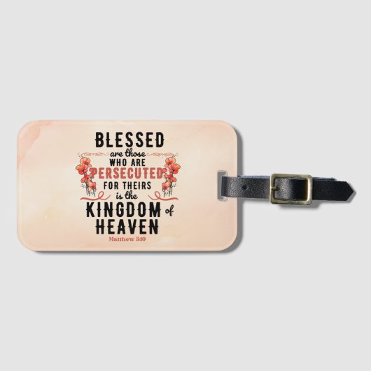 レトロマタイ5:10ポピーの水色 ラゲッジタグ (正面横)