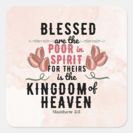 レトロマタイ5:3チューリップ水彩 スクエアシール