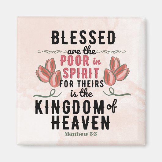 レトロマタイ5:3チューリップ水彩 マグネット (正面)