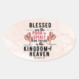 レトロマタイ5:3チューリップ水彩 楕円形シール