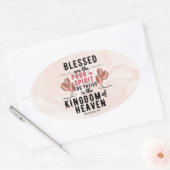 レトロマタイ5:3チューリップ水彩 楕円形シール (封筒)