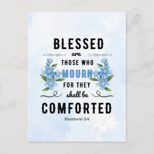 レトロマタイ5:4聖書の聖句 ポストカード (正面)