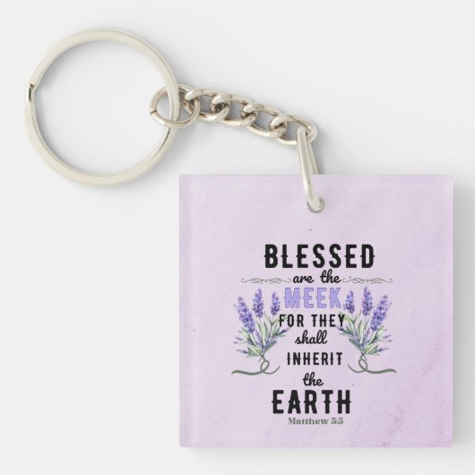 レトロマタイ5:5ラベンダー水色 キーホルダー (正面)