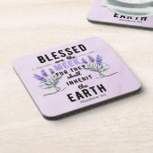 レトロマタイ5:5ラベンダー水色 コースター (左側)