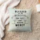 レトロマタイ5:7聖書の聖句 クッション (ブランケット)