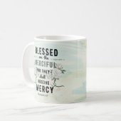 レトロマタイ5:7聖書の聖句 コーヒーマグカップ (正面左)