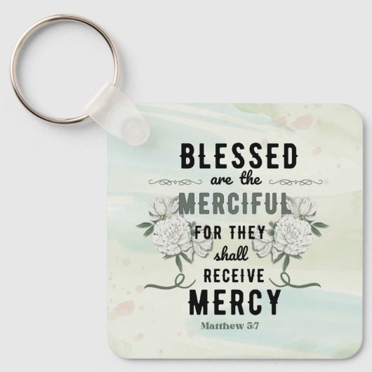 レトロマタイ5:7聖書Verse Keychain キーホルダー (正面)