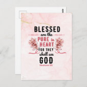 レトロマタイ5:8カラユリ水色 ポストカード (正面/裏面)