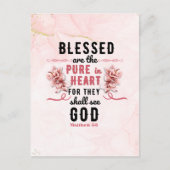 レトロマタイ5:8カラユリ水色 ポストカード (正面)