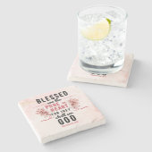 レトロマタイ5:8カラユリ ストーンコースター (横)