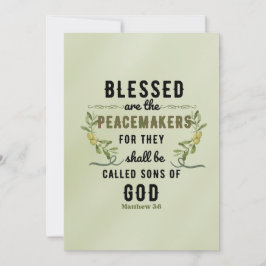 レトロマタイ5:9オリーブ枝水色 ノートカード