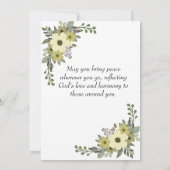 レトロマタイ5:9オリーブ枝水色 ノートカード (裏面)