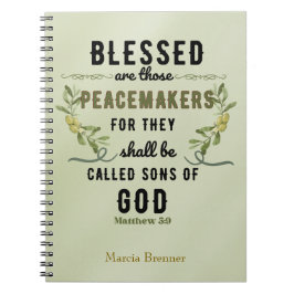 レトロマタイ5:9オリーブ枝水色 ノートブック